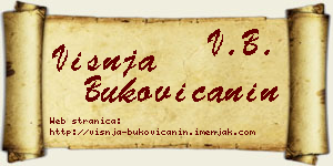 Višnja Bukovičanin vizit kartica